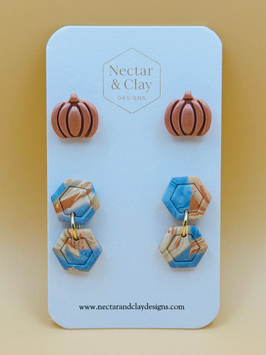 Autumn Shimmer & Dangle Set